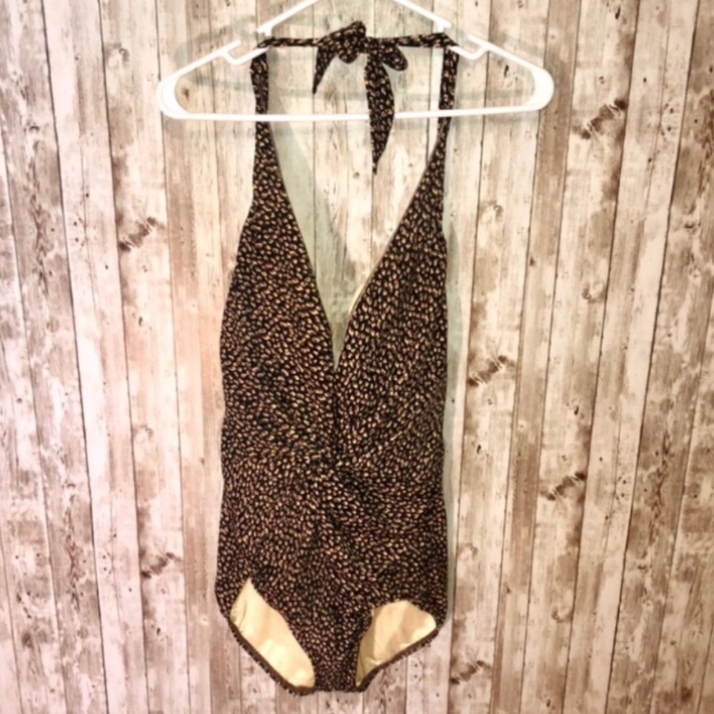 NWOT Dream Suit cheetah print one piece swim